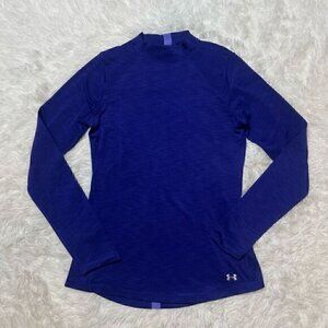 Under Armour Womans Medium Fitted Long Sleeve Coldgear Shirt Top